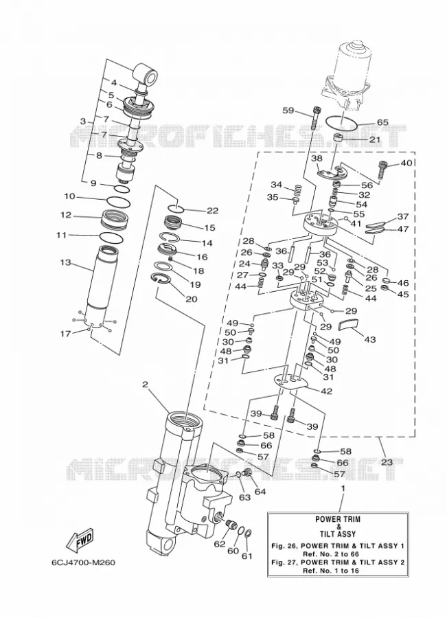 KANTELSYSTEEM MOTOR 1 Yamaha OUTBOARD ENGINES 70hp (51.5kW) 2014 F70  F70AETX