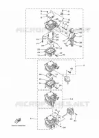 CARBURATEUR 1 voor Yamaha F80A Electric Starter, Remote Control, Power Trim & Tilt, Shaft 20
