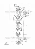 CARBURATEUR 1 voor Yamaha F80A 4 Stroke, Electric Starter, Remote Control, Power Trim & Tilt 2001