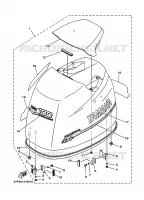 BOVENKAP voor Yamaha F80A 4 Stroke, Electric Start, Remote Control, Power Trim & Tilt 1999
