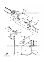 GASBEDIENING 1 voor Yamaha F80A 4 Stroke, Electric Start, Remote Control, Power Trim & Tilt 1999