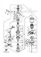 STARTMOTOR voor Yamaha F80A 4 Stroke, Electric Start, Remote Control, Power Trim & Tilt 1999