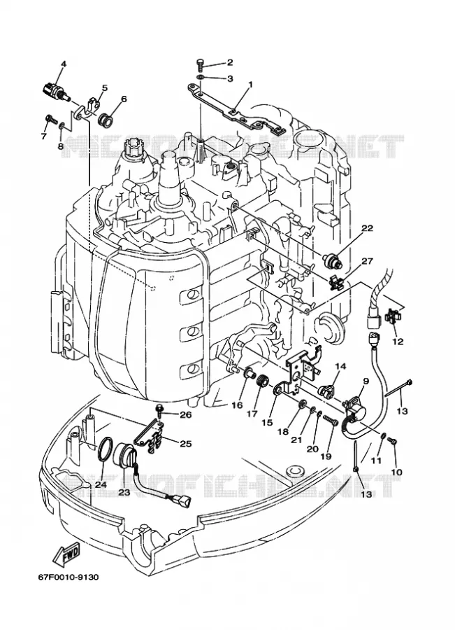 ELECTRISCH 3 Yamaha OUTBOARD ENGINES 80hp (55.2kW) 1999 F80  F80A