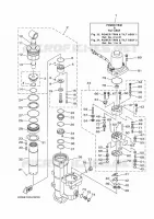 KANTELSYSTEEM MOTOR 1 voor Yamaha F80B Electric Starter, Remote Control, Power Trim & Tilt, Shaft 20