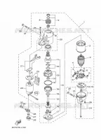STARTMOTOR voor Yamaha F80B Electric Starter, Remote Control, Power Trim & Tilt, Shaft 20