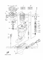 REPARATIESET 2 voor Yamaha F80B Electric Starter, Remote Control, Power Trim & Tilt, Shaft 20