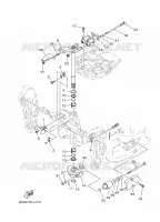 HOUDER 2 voor Yamaha F80B Electric Starter, Remote Control, Power Trim & Tilt, Shaft 20