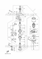 STARTMOTOR voor Yamaha F80B Electric Starter, Remote Control, Power Trim & Tilt, Shaft 25