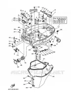 LAGERE ZIJKUIP voor Yamaha F80B 4 Stroke, Electric Starter, Remote Control, Power Trim & Tilt 2008