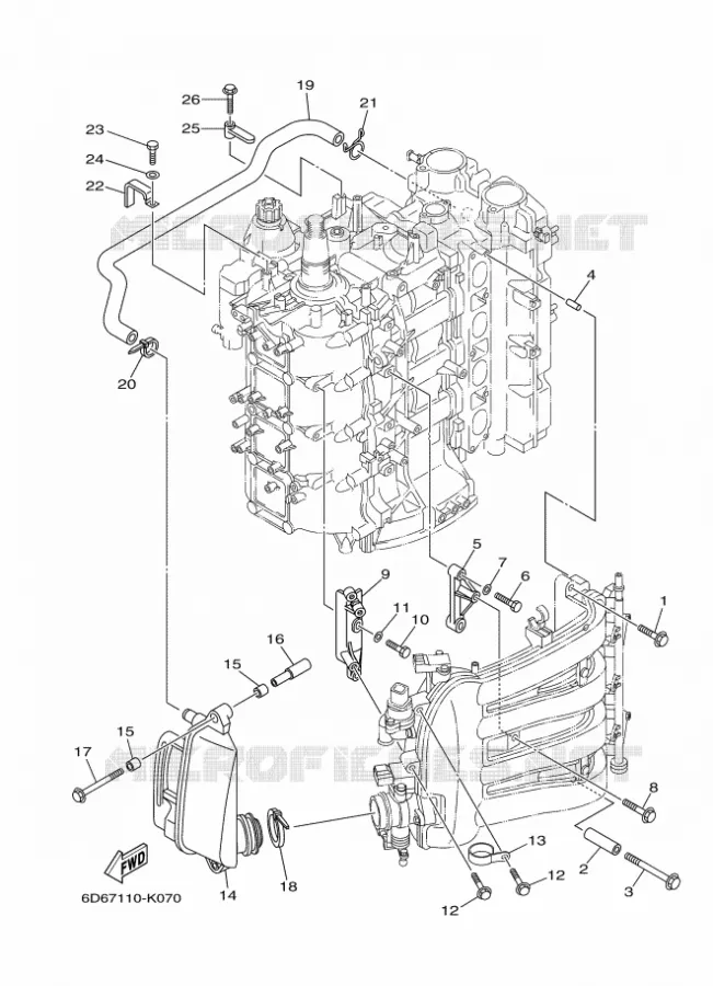 INLAAT 2 Yamaha OUTBOARD ENGINES 80hp (55.2kW) 2012 F80  F80CEDL