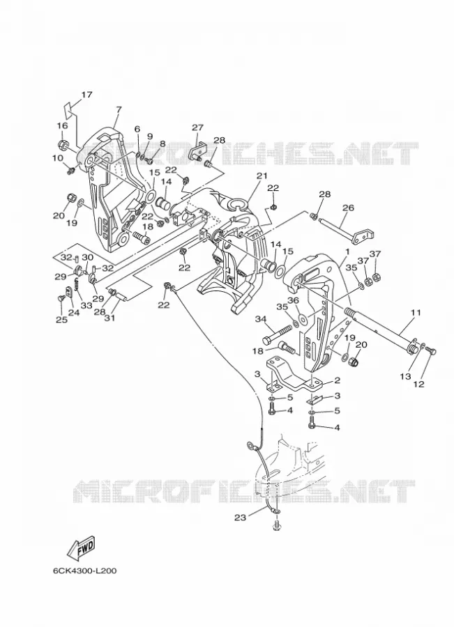 HOUDER 1 Yamaha OUTBOARD ENGINES 80hp (55.2kW) 2012 F80  F80CEDL
