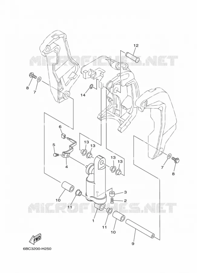 HOUDER 2 Yamaha OUTBOARD ENGINES 80hp (55.2kW) 2012 F80  F80CEDX