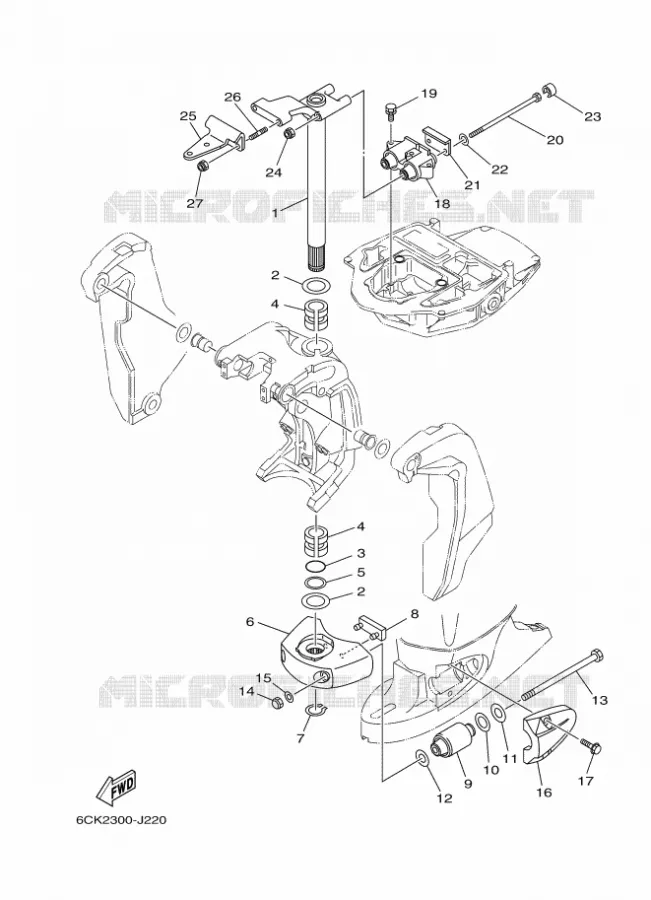 HOUDER 3 Yamaha OUTBOARD ENGINES 80hp (55.2kW) 2012 F80  F80CEDX