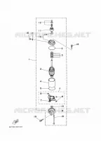 STARTMOTOR voor Yamaha FT50B 4 Stroke, High Thrust, Electric Starter, Remote Control, Power Trim & Tilt 1997