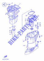 BOVENDEKSEL voor Yamaha FT50B 4 Stroke, High Thrust, Electric Starter, Remote Control, Power Trim & Tilt 1997