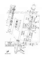 KANTELSYSTEEM MOTOR 1 voor Yamaha T60T High Thrust, Electric Start, Power Trim & Tilt, Remote Control, Shaft 20