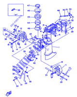 BOVENDEKSEL EN HOUDER voor Yamaha 5C 2 Stroke, Manual Starter, Tiller Handle, Manual Tilt 1995