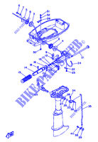 GASBEDIENING voor Yamaha 5C 2 Stroke, Manual Starter, Tiller Handle, Manual Tilt 1995