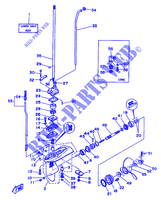 LAGERE DEKSEL EN TRANSMISSIE voor Yamaha 5C 2 Stroke, Manual Starter, Tiller Handle, Manual Tilt 1995