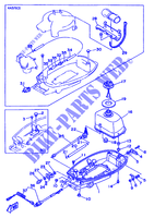 LAGERE ZIJKUIP voor Yamaha 5C 2 Stroke, Manual Starter, Tiller Handle, Manual Tilt 1995