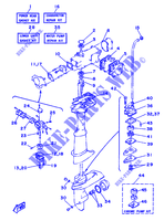 REPARATIESET 1 voor Yamaha 5C 2 Stroke, Manual Starter, Tiller Handle, Manual Tilt 1995