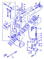 BENZINE TANK voor Yamaha 115C 2 Stroke, Electric Starter, Remote Control, Power Trim & Tilt 1993