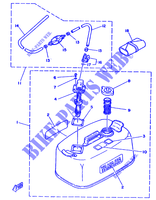 BRANDSTOF SYSTEEM 2 voor Yamaha 115C 2 Stroke, Electric Starter, Remote Control, Power Trim & Tilt 1993