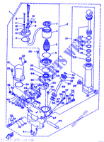 KANTELSYSTEEM voor Yamaha 115C 2 Stroke, Electric Starter, Remote Control, Power Trim & Tilt 1993