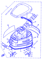 KUIP BOVENSTE voor Yamaha 115C 2 Stroke, Electric Starter, Remote Control, Power Trim & Tilt 1993