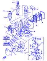 REPARATIESET 1 voor Yamaha 115C 2 Stroke, Electric Starter, Remote Control, Power Trim & Tilt 1993
