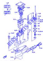 REPARATIESET 2 voor Yamaha 115C 2 Stroke, Electric Starter, Remote Control, Power Trim & Tilt 1993