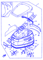 KUIP BOVENSTE voor Yamaha 130B 2 Stroke, Electric Starter, Remote Control, Power Trim & Tilt 1994