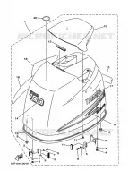KUIP BOVENSTE voor Yamaha F100A Electric Starter, Remote Control, Power Trim & Tilt, Shaft 20