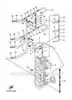 CARBURATEUR 2 voor Yamaha F100A 2 Stroke, Electric Starter, Remote Control, Power Trim & Tilt 2001