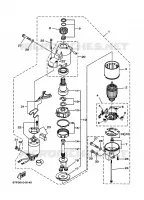 STARTMOTOR voor Yamaha F100A 2 Stroke, Electric Starter, Remote Control, Power Trim & Tilt 2001