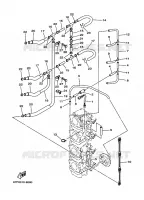CARBURATEUR 2 voor Yamaha F100A 2 Stroke, Electric Starter, Remote Control, Power Trim & Tilt 2000
