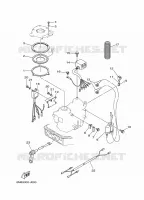 ELECTRISCH  voor Yamaha 6C Manual Starter, Tiller Handle, Manual Tilt, Pre-Mixing, Shaft 15