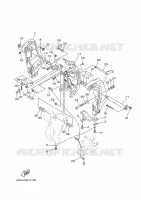 KUIPFRAME voor Yamaha F100B Electric Starter, Remote Control, Power Trim & Tilt, Shaft 25
