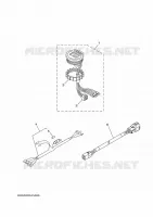 TELLERSET voor Yamaha F100B Electric Starter, Remote Control, Power Trim & Tilt, Shaft 25