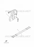 AFSTANDSBEDIENING voor Yamaha F100B Electric Starter, Remote Control, Power Trim & Tilt, Shaft 20