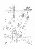 KANTELSYSTEEM 1 voor Yamaha F100B Electric Starter, Remote Control, Power Trim & Tilt, Shaft 25