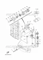 BRANDSTOF SYSTEEM 1 voor Yamaha F100B Electric Starter, Remote Control, Power Trim & Tilt, Shaft 25