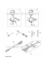 TELLERSET voor Yamaha F100B Electric Starter, Remote Control, Power Trim & Tilt, Shaft 25