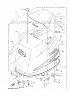 KUIP BOVENSTE voor Yamaha F100B Electric Starter, Remote Control, Power Trim & Tilt, Shaft 25