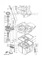 VENTILATEUR D'HUILE voor Yamaha F100B Electric Starter, Remote Control, Power Trim & Tilt, Shaft 20