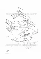 GASBEDIENING voor Yamaha F100D Electric Starter, Remote Control, Power Trim & Tilt, Shaft 25