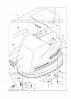 KUIP BOVENSTE voor Yamaha F100D Electric Starter, Remote Control, Power Trim & Tilt, Shaft 25