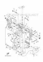 KUIPFRAME voor Yamaha F100D Electric Starter, Remote Control, Power Trim & Tilt, Shaft 25