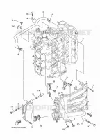 INLAAT 2 voor Yamaha F100D Electric Starter, Remote Control, Power Trim & Tilt, Shaft 20