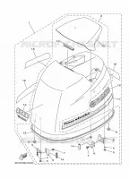 KUIP BOVENSTE voor Yamaha F100D Electric Starter, Remote Control, Power Trim & Tilt, Shaft 20